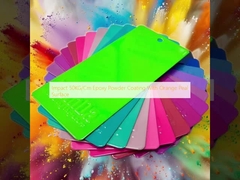 Покрытие эпоксидным порошком на 50 кг/см с оранжевой поверхностью