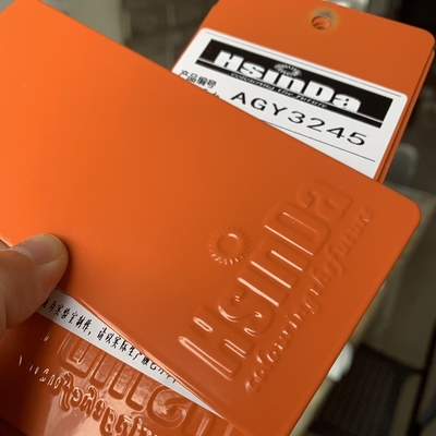 Эпоксидный полиэстер оранжевого цвета электростатическое порошковое покрытие для сберегательной стойки