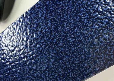 Порошок голубой текстуры молотка термореактивный на открытом воздухе покрывая металлическое влияние