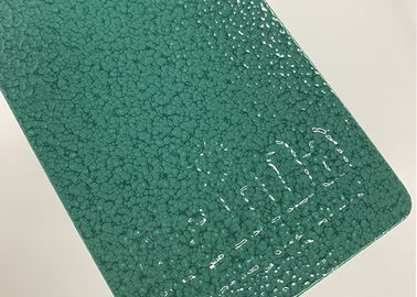 Зеленым краска полиэстера эпоксидной смолы текстуры молотка Тхэрмосет покрытая металлическим порошком