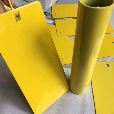 Желтая высокая поверхность металла краски покрытия порошка полиэстера эпоксидной смолы лоска