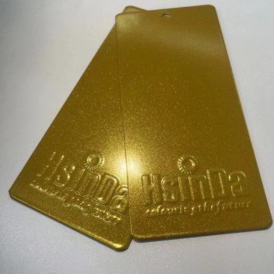 Золотое металлическое порошковое покрытие с коррозионной стойкостью и УФ-стойкостью для электростатического напыления